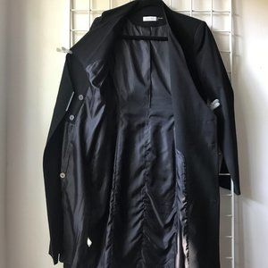 Calvin Klein Wrap Coat Dress Black